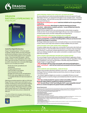 dragon naturallyspeaking 12 excel