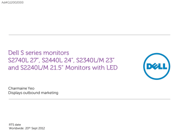 DELL S Series S2340L Datasheet | Manualzz