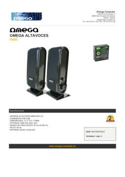 Omega OG02 Datasheet