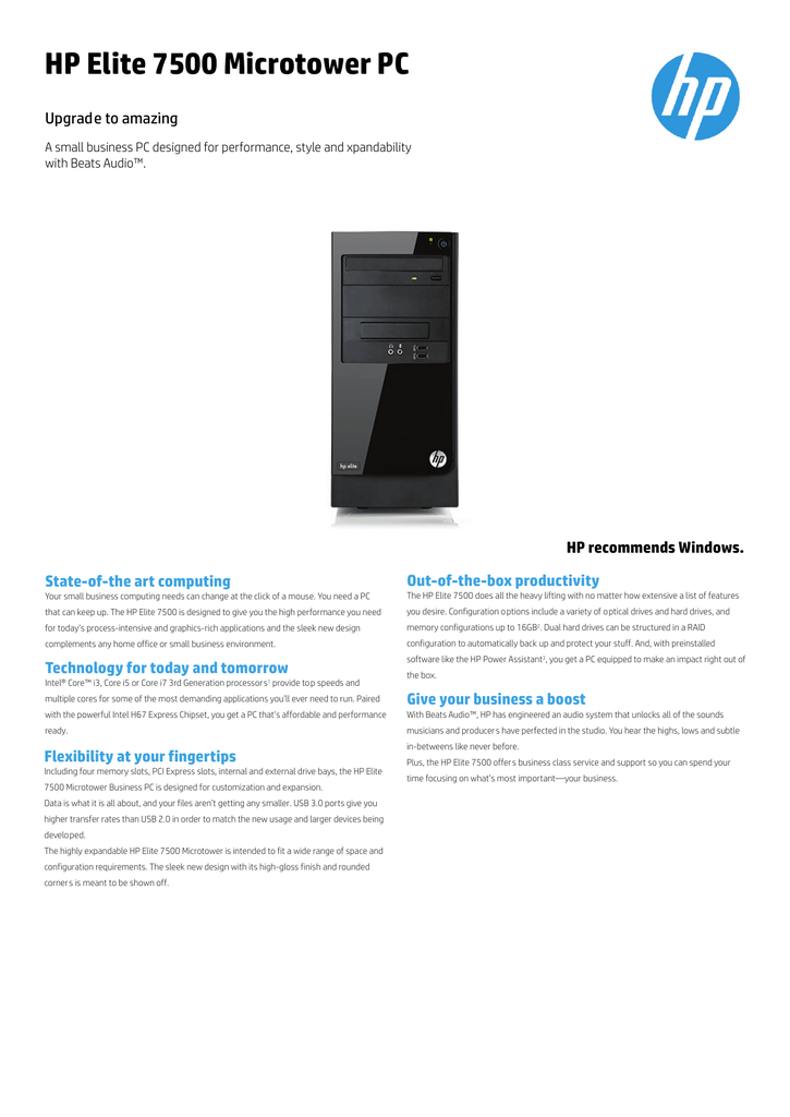 7100 Elite Microtower New 500GB Hard Drive for HP 7000 Elite Microtower