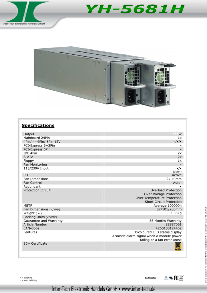 EPS-650W - Inter-Tech Elektronik Handels GmbH