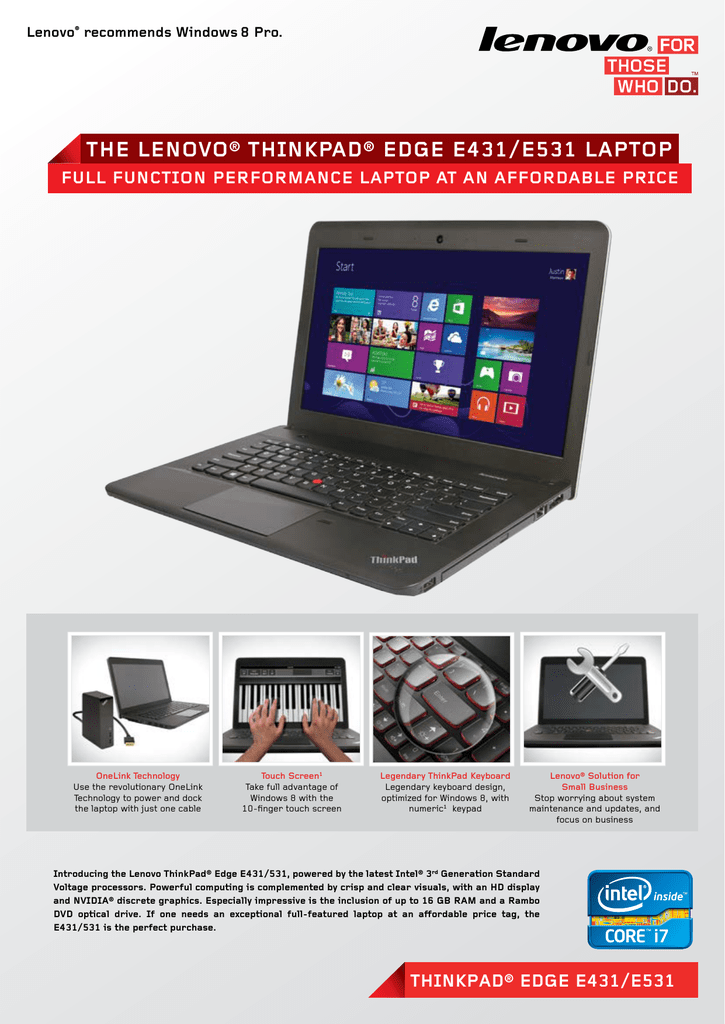 Lenovo Thinkpad E431 Manualzz