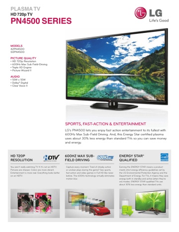LG 26LN4500: 26'' Class 720p LED TV (26'' diagonal)