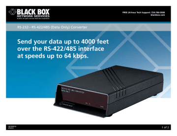 Black Box IC107C-R3 Datasheet | Manualzz