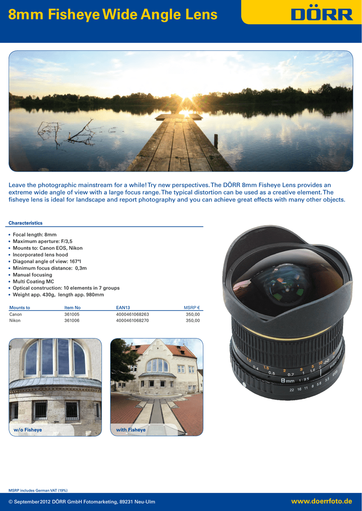 Dorr 62mm Tobacco Graduated Color Filter