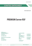 CONTEG RSF Server Racks Datasheet
