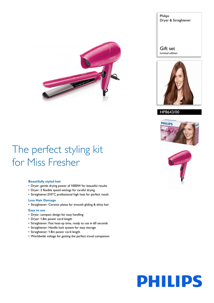 philips miss freshers hair styling kit