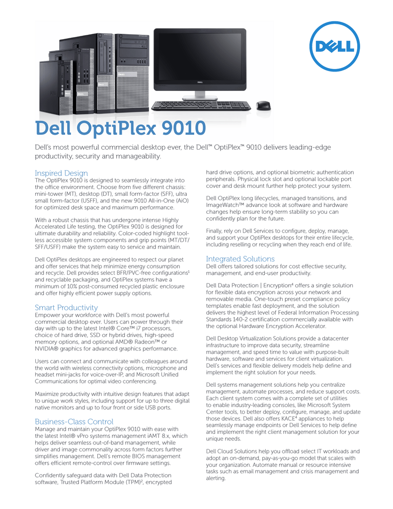Dell Optiplex 9010 Usff Manualzz