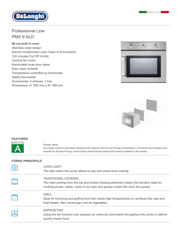 DeLonghi PMX 6 ALD Datasheet Manualzz