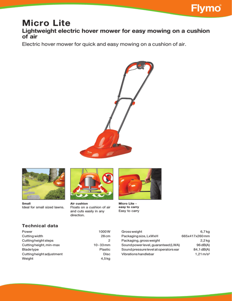 flymo hover mower adjust height