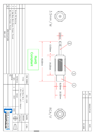 CableWholesale RCA/3.5mm Datasheet | Manualzz