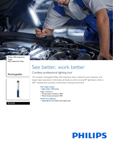 Philips RCH10 Datasheet | Manualzz