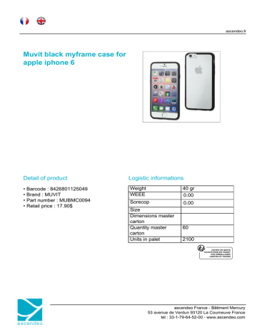 Muvit MUBMC0094 mobile phone case Datasheet | Manualzz