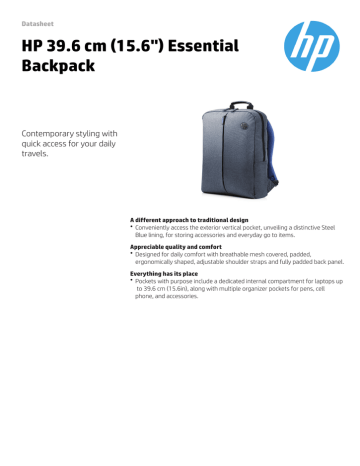 hp essential backpack