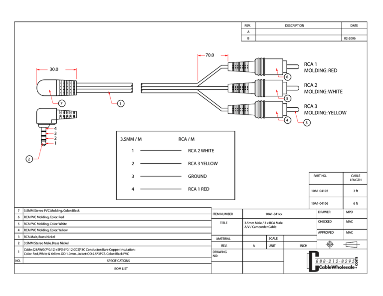 Cablewholesale 10a1 04103 Datasheet Manualzz