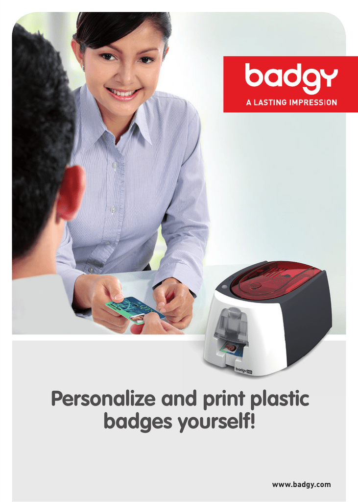 Evolis Badgy 100 Datasheet | Manualzz