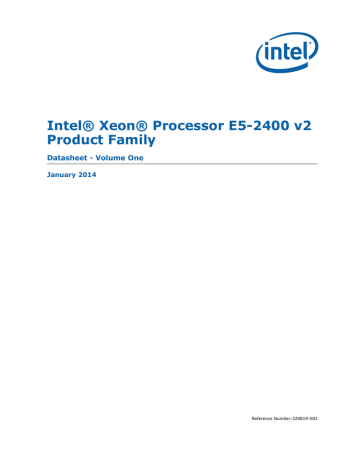 NEC Xeon E5-2420 v2 Datasheet | Manualzz