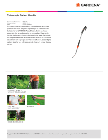Gardena 889920 Datasheet Manualzz