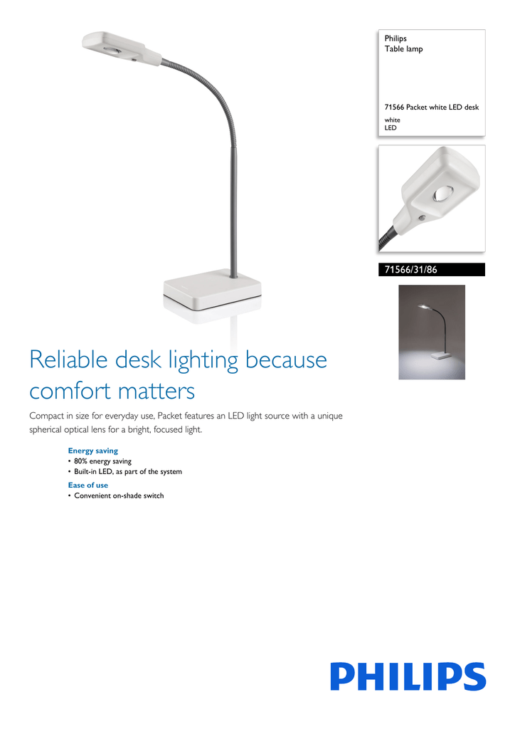 philips reliable desk lighting