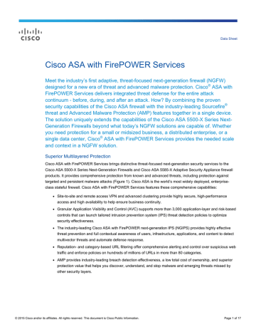 cisco asav datasheet