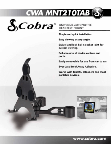 Cobra CWAMNT210TABEU tablet Datasheet | Manualzz