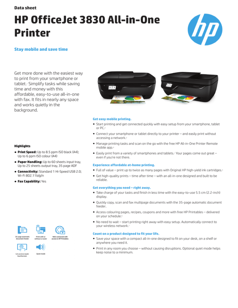 hp officejet 3830 not printing black