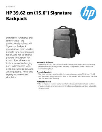 hp signature backpack