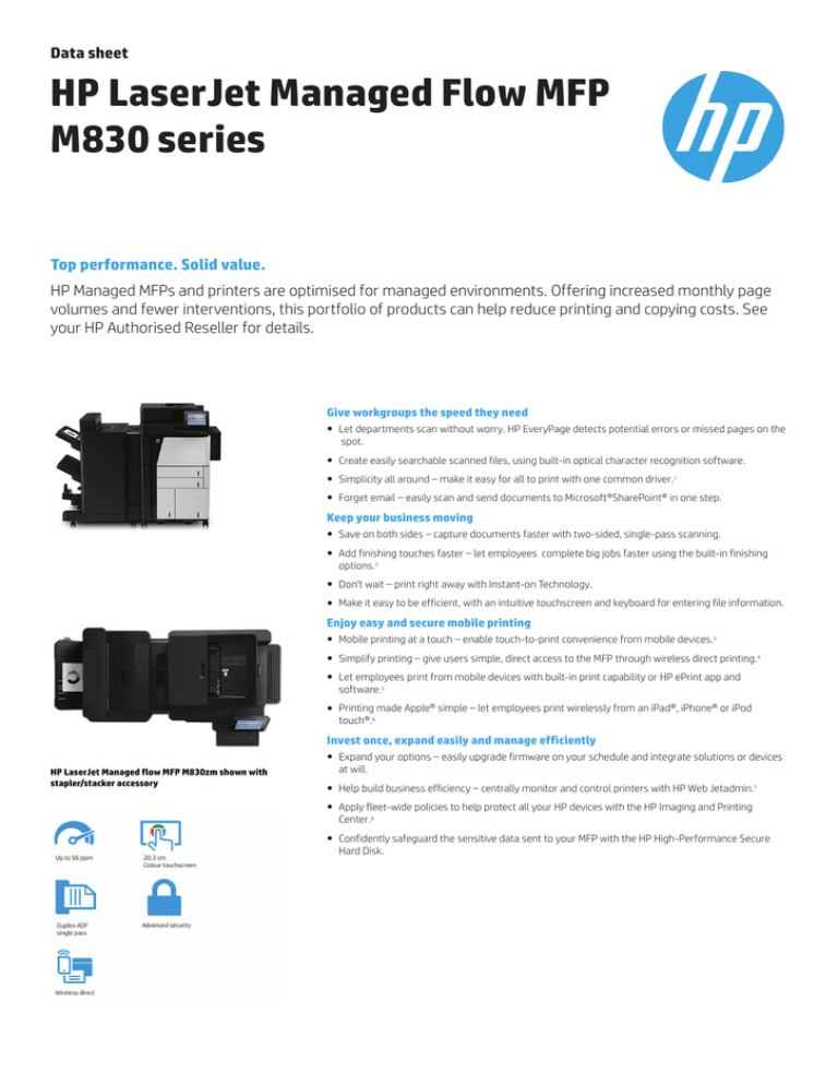 hp m830