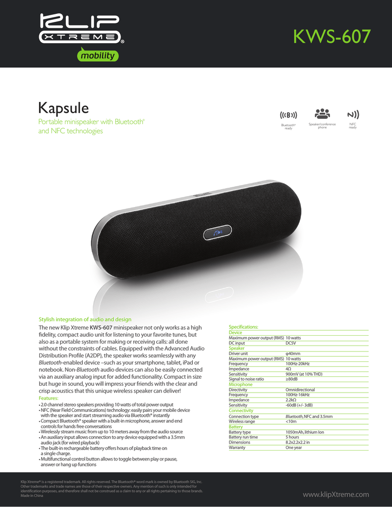 klip xtreme portable speaker