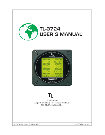 TL-3724 Engine Instrument User's Manual | Manualzz