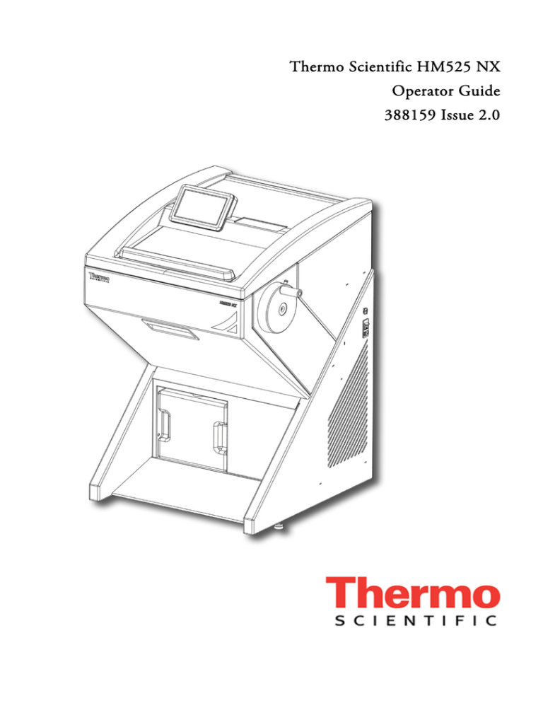 Thermo Scientific HM525 NX Operator Guide 388159 Issue 2.0 | Manualzz