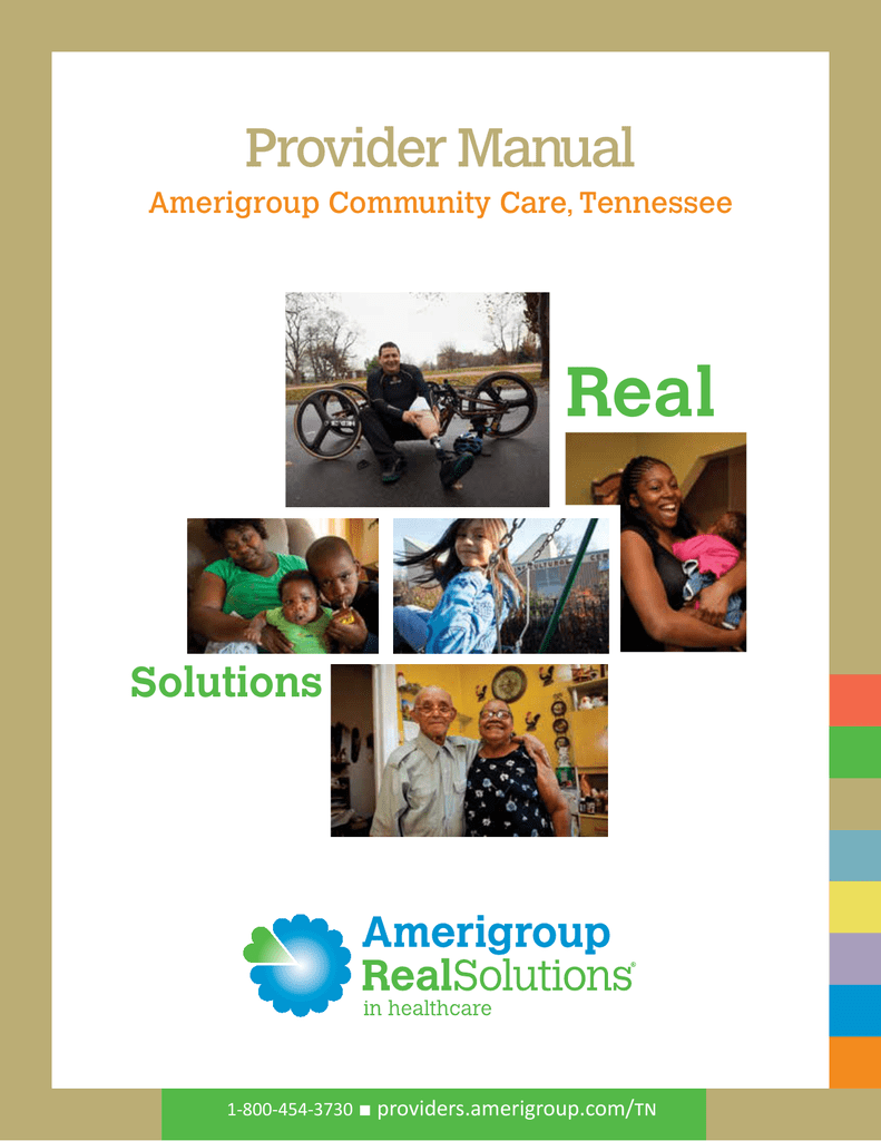 Provider manual amerigroup amerigroup community care of ga