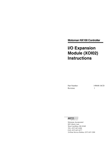 I/O Expansion Module (XOI02) | Manualzz