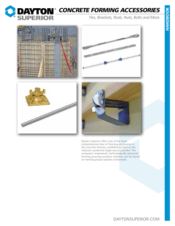 CONCRETE FORMING ACCESSORIES | Manualzz