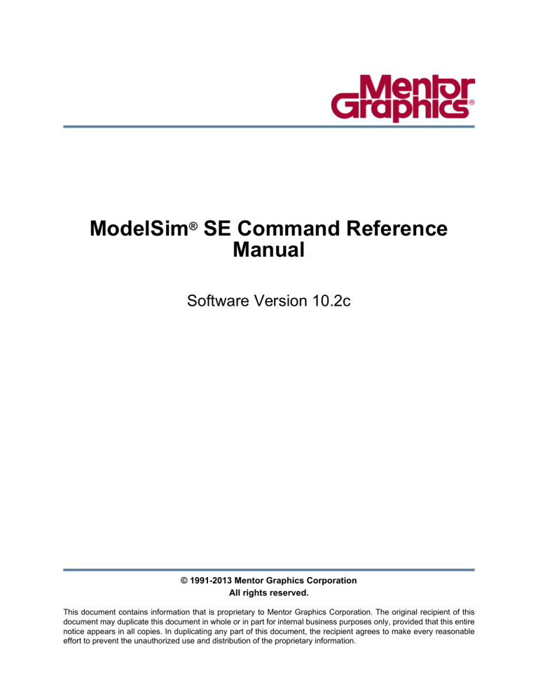 modelsim 10 command modelsim 10 command