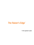The Raiser's Edge 7.93 Update Guide
