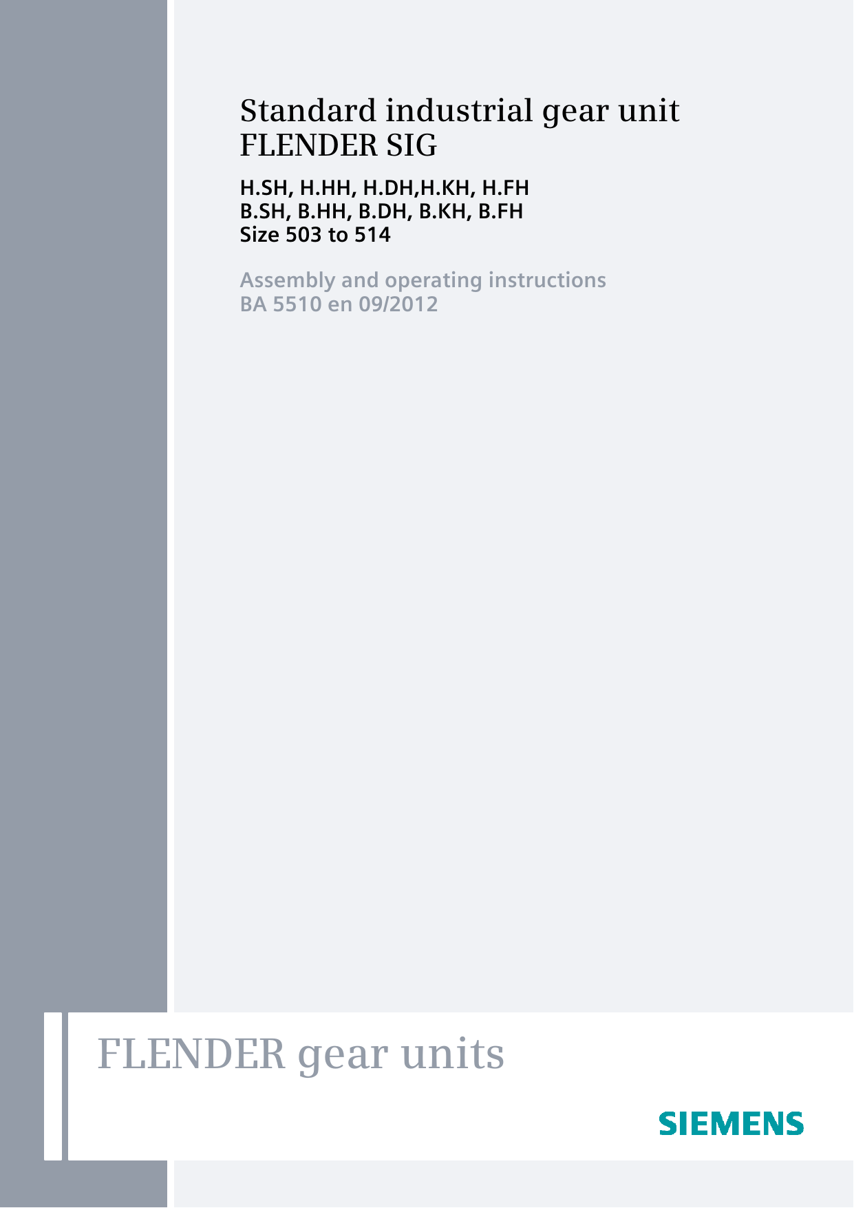 Flender Gear Units Siemens Industry Online Support Manualzz