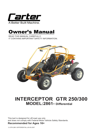 Carter Brothers Go Kart Interceptor GTR 