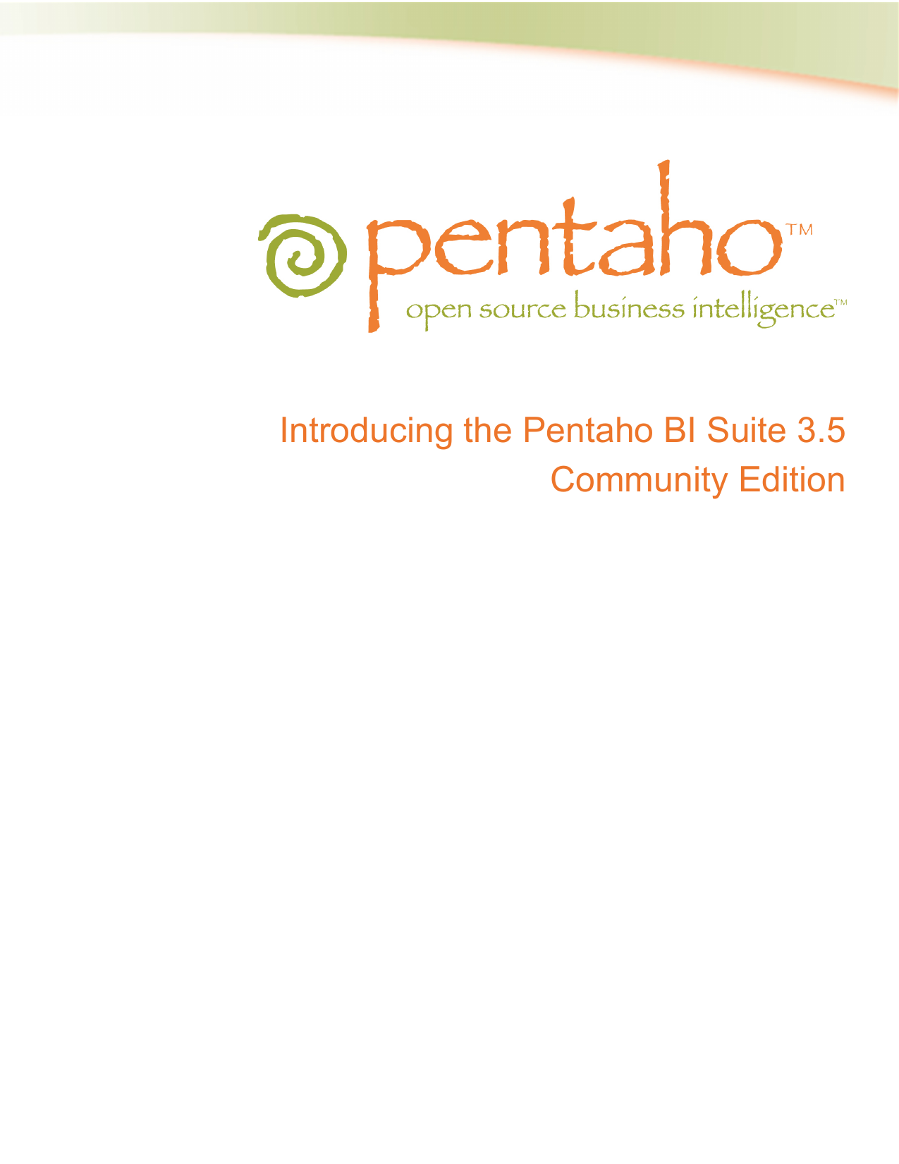 pentaho data integration server community edition