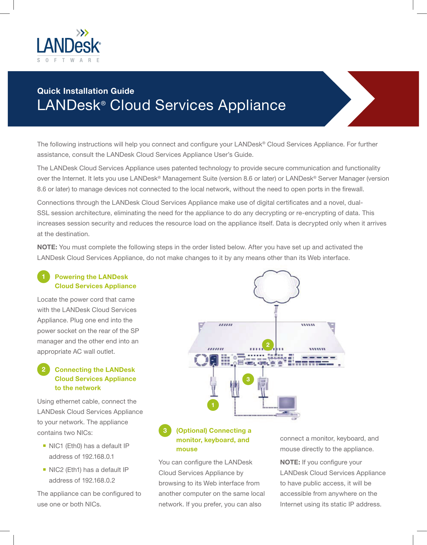 landesk cloud services appliance