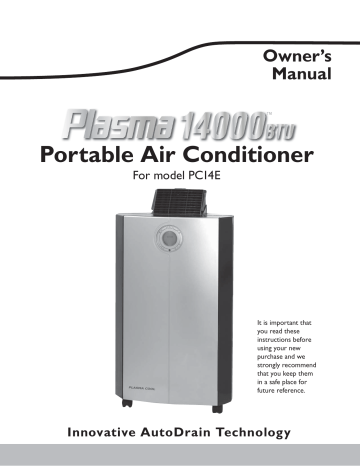 Pc14 Portable Air Conditioner Manual Manualzz