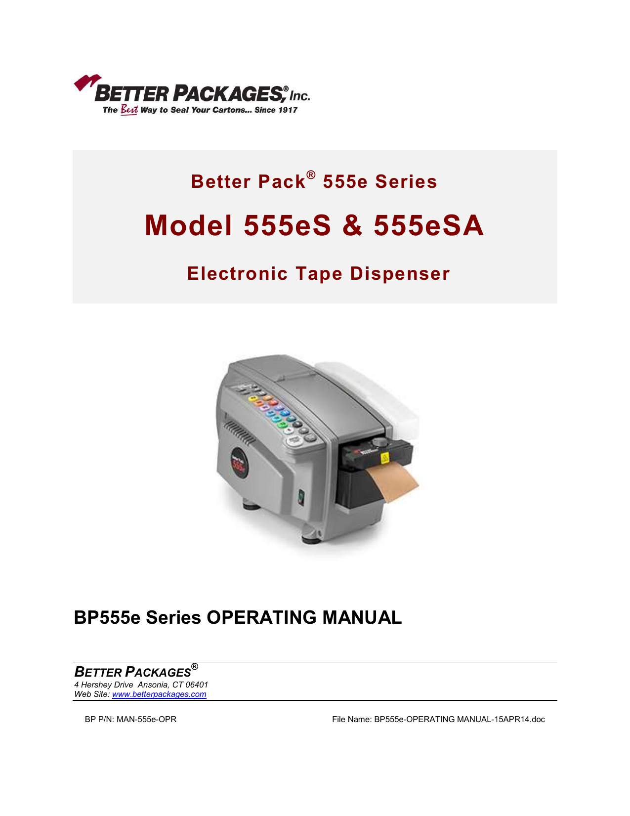 BP555e-OPERATING MANUAL-15APR14 | Manualzz