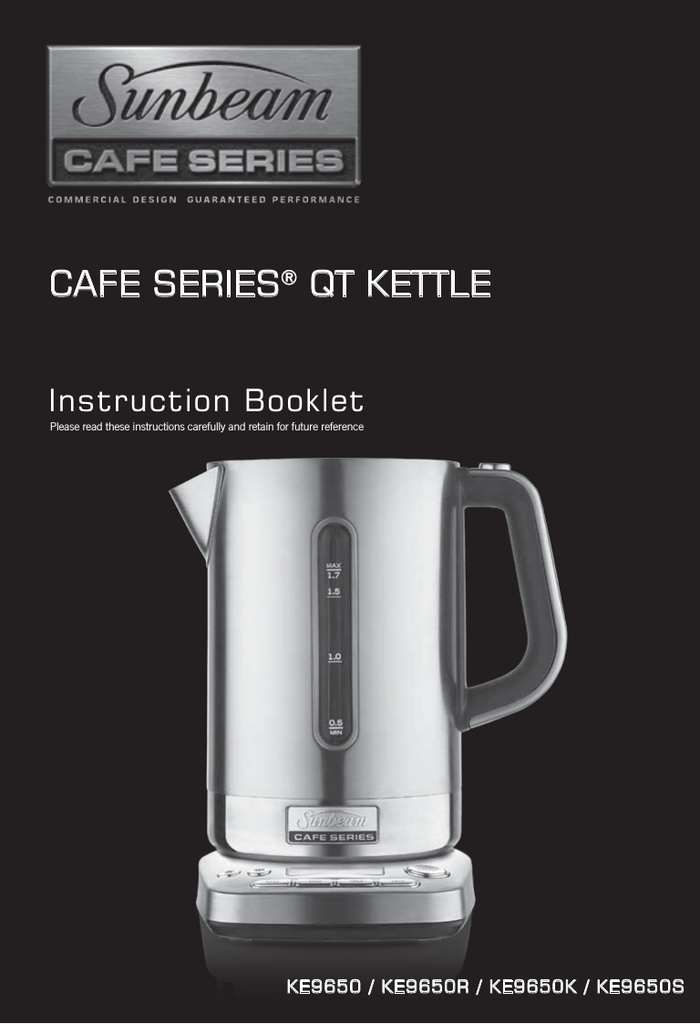 Sunbeam Cafe Series Kettle Spare Parts Reviewmotors.co