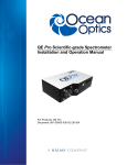 QE Pro Spectrometer Installation and Operation Manual