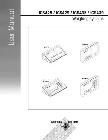 Mettler Toledo ICS42x & ICS43x Operating Instruction | Manualzz