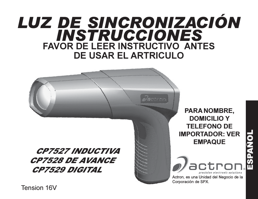 Actron CP7527 User manual | Manualzz