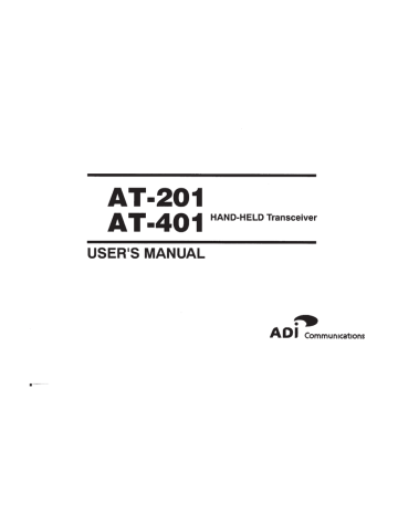 ADI Systems AT-201 User's Manual | Manualzz