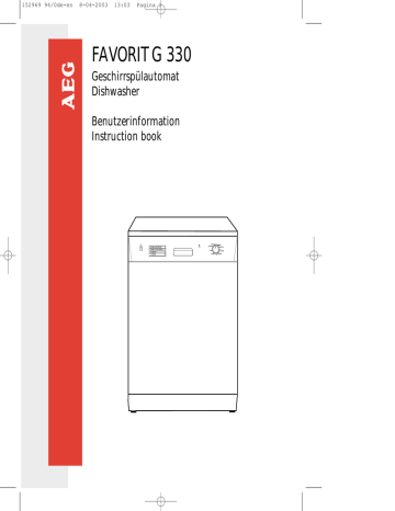 AEG FAVORIT G 330 User's Manual | Manualzz