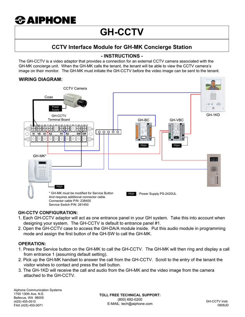 Aiphone Gh Cctv User S Manual Manualzz