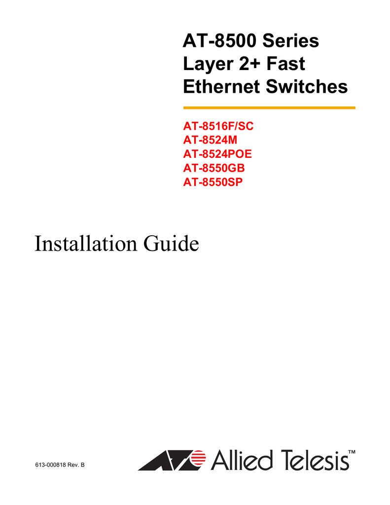 allied telesis at-9424ts manual